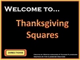 Thanksgiving Squares ActivInspire Game Template (Hollywood