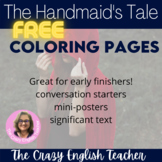 Free The Handmaid's Tale Coloring Pages and Mini Posters