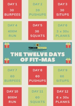 Preview of Free: The Twelve Days of Fit-Mas