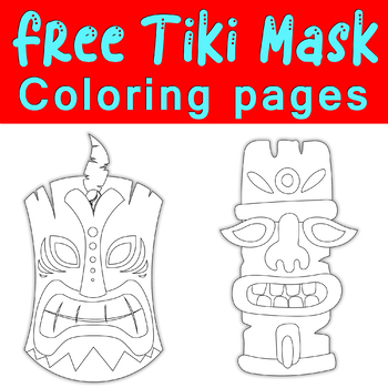 free printable tiki coloring pages
