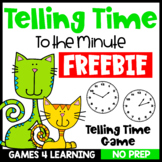 Free Telling Time to the Minute Game - Printable in Color 