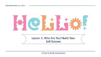 Preview of Free To Be Me Curriculum Lessons 1-12 Bundle