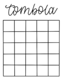 Free Tombola - Bingo Board Template