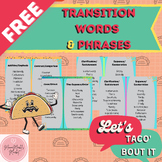 Free Transition Words and Phrases