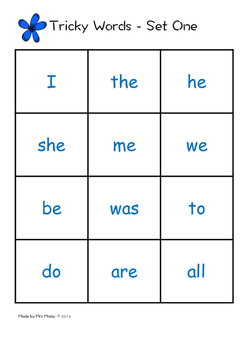 free tricky wordsight word bingo game set 1 jolly