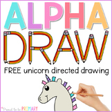 Free Unicorn Directed Drawing Activity with Letter U Print