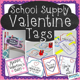 Free Valentine's Day Gift Tags for Students:  Add to schoo