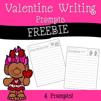 Preview of Free Valentine Writing Prompts