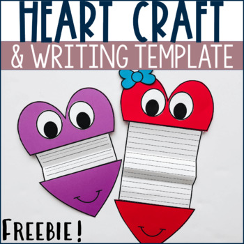 Preview of Free Valentine's Day Craft & Writing Template