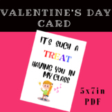 Free ! Valentine's Day Greeting Card Gift For Students | F