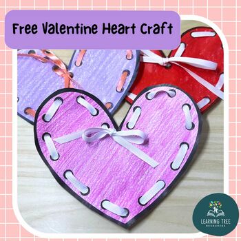 Free Valentine's Day Heart Craft by Learning Tree Resources TpT | TPT