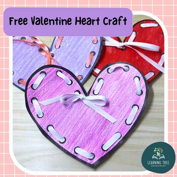 Preview of FREE Valentine's Day Heart Craft