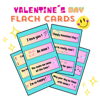 Preview of Free Valentine's Day Quotes for Kids - 12 Flashcards designed to be cut