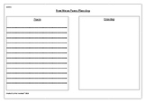 Free Verse Poem Planning and Drawing Template