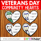 Free Veterans Day Hearts Community Project