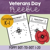 Free Veterans Day Math Worksheet – Poppy Connect-the-Dots 