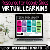 Free Virtual Distance Learning Template for Google Slides