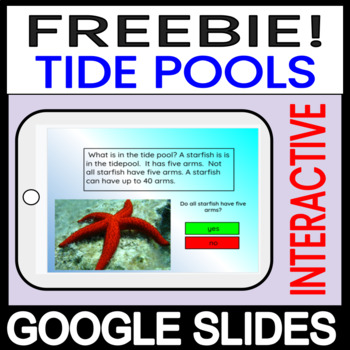 Preview of Free Virtual Field Trip - Interactive Emergent Reader - Tide Pools