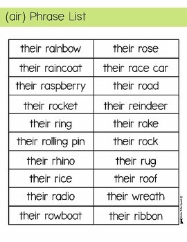 r worksheets speech therapy
