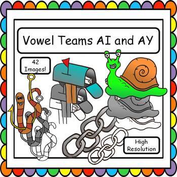 Preview of Free Clip Art Vowel Teams AI and AY