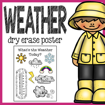 Preview of Free Weather Poster for Morning Meeting