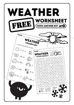 Preview of Free Weather worksheet