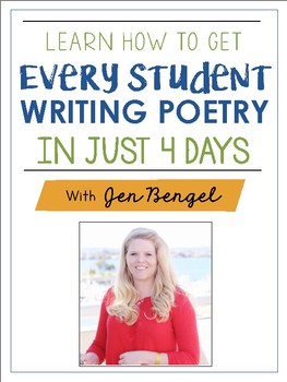 Preview of NEW! Webinar Workbook: Learn How to Get Every Student Writing in Just 4 Days!