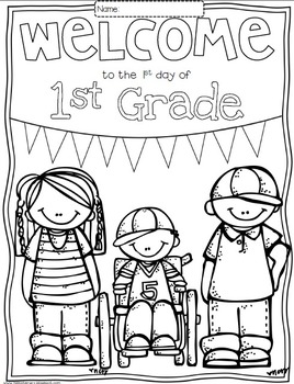 Preview of Free Welcome to Any Grade {Pre-K through 6th Grade} Coloring Sheets