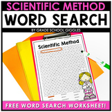 What is a Scientist? Science? Scientific Method Word Searc