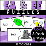 EE and EA Phonics Puzzles: Long E Vowel Teams