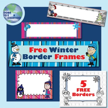 free winter border