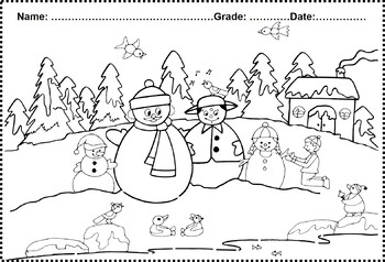 Preview of Free Winter Coloring Page