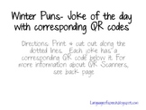 Winter Joke of the Day with QR codes
