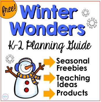 Preview of Free Winter Resource Guide - Math & Literacy for December & January