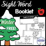 Free Winter Sight Word Interactive Reader: look