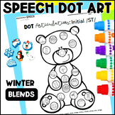 Winter Speech Therapy Dot Art: Consonant Cluster Reduction
