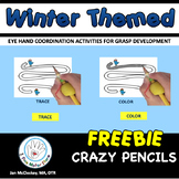 Free Winter Themed Crazy Pencil Labs to Develop Pencil Grasp !