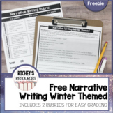 Free Winter Themed Narrative Writing Practice Digital and Print