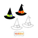 Free Witch Hat Halloween clip art by Revidevi