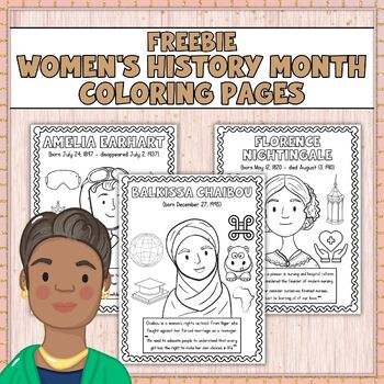 Free Women's History Month Coloring Pages | Womens History Month ...