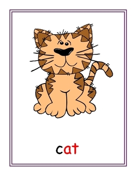 Preview of Free Word Family and Rhyming Flash Cards