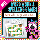 Free Word Work Games | Spelling Games