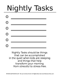 Free Worksheet Nightly Tasks