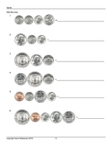 Free Worksheets American U.S.A. Coins Counting Money