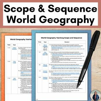 Preview of Free World Geography Scope and Sequence Pacing Guide