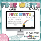 Free Write Fun (or Friday) Writing Slides - March