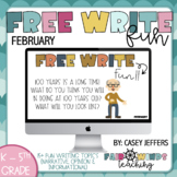Free Write Fun (or Friday) Writing Slides - February
