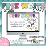 Free Write Fun (or Friday) Writing Slides - October