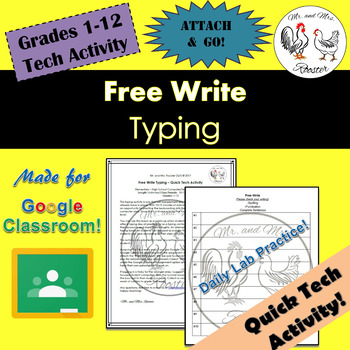 Preview of Keyboarding: Independent Writing Activity {Technology Keyboarding} GR 1-12