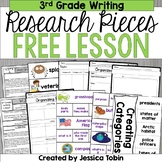 Free Writing Activity- 3rd Grade Research Writing Activity